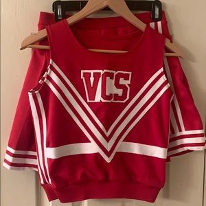 Authentic cheerleader costume cosplay